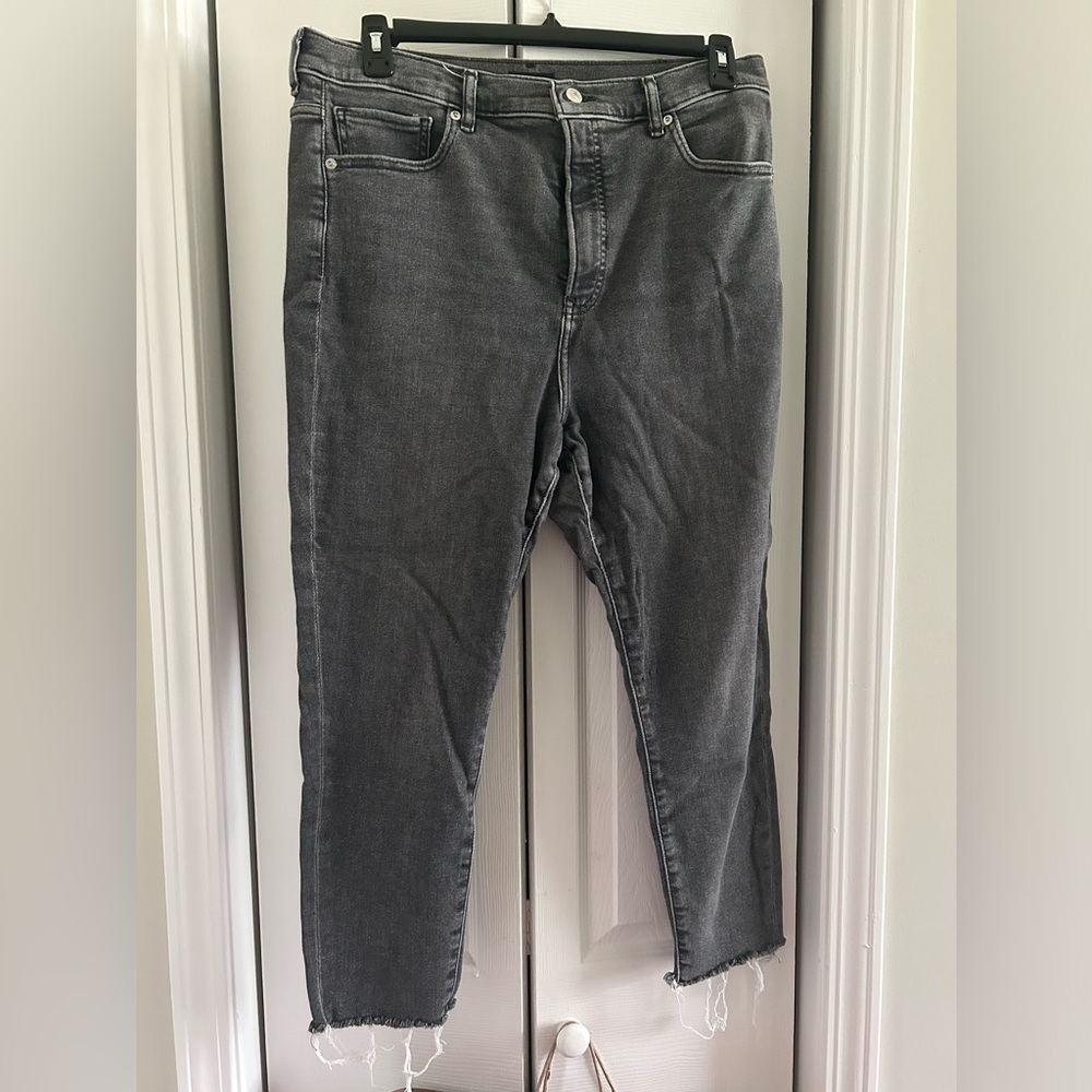 Gray/Black Jeans